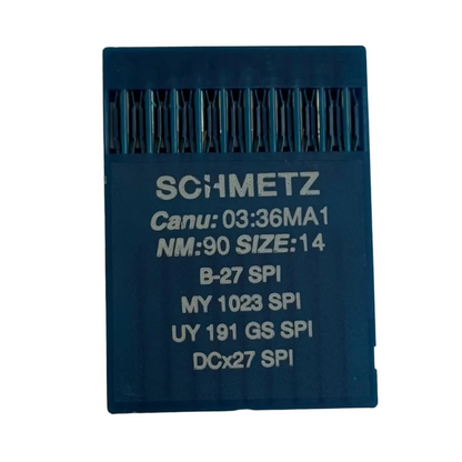 Industrial Overlock Needles SCHMETZ DCx27 (B-27) SPI for Thick and Thin Fabrics - 10 pcs.