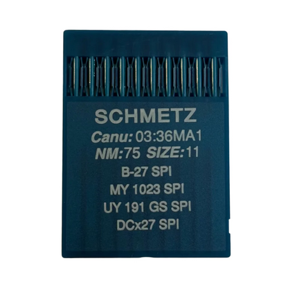 Industrial Overlock Needles SCHMETZ DCx27 (B-27) SPI for Thick and Thin Fabrics - 10 pcs.