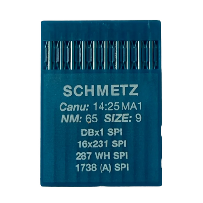 Aiguilles pour machines à coudre industrielles SCHMETZ DBx1 (1738) SPI pour tissus épais et fins - 10 pièces