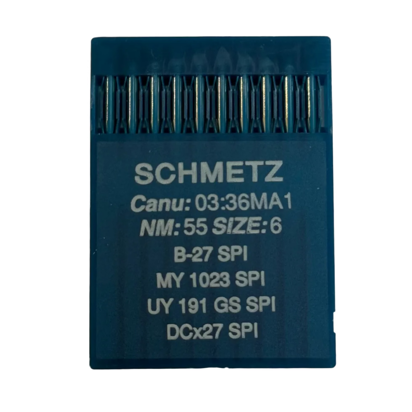 Industrial Overlock Needles SCHMETZ DCx27 (B-27) SPI for Thick and Thin Fabrics - 10 pcs.