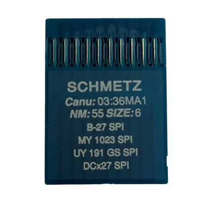 Industrial Overlock Needles SCHMETZ DCx27 (B-27) SPI for Thick and Thin Fabrics - 10 pcs.