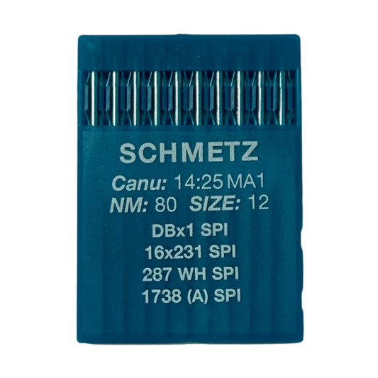 Nõelad tööstuslikele õmblusmasinatele SCHMETZ DBx1 SPI – tihedatele ja õhukestele kangastele (10 tk)