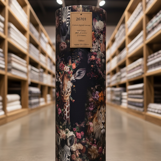 Kanvas audums-skaistie dzungļu zvēri  275 g/m²