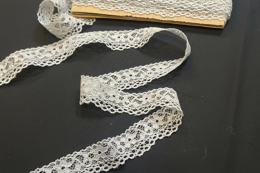 Elastīga mežģīne 2 cm-pelēka