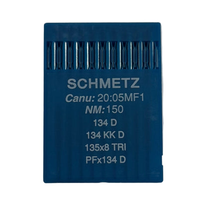 Image des aiguilles pour machines à coudre industrielles SCHMETZ 134 D - cuir (10 pièces) – disponible chez Šarlotes audumi