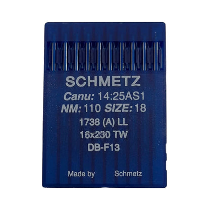 Attēls ar Adatas rūpnieciskajām šujmašīnām SCHMETZ DBx1 LL - ādai (10gab.) – pieejams Šarlotes audumi