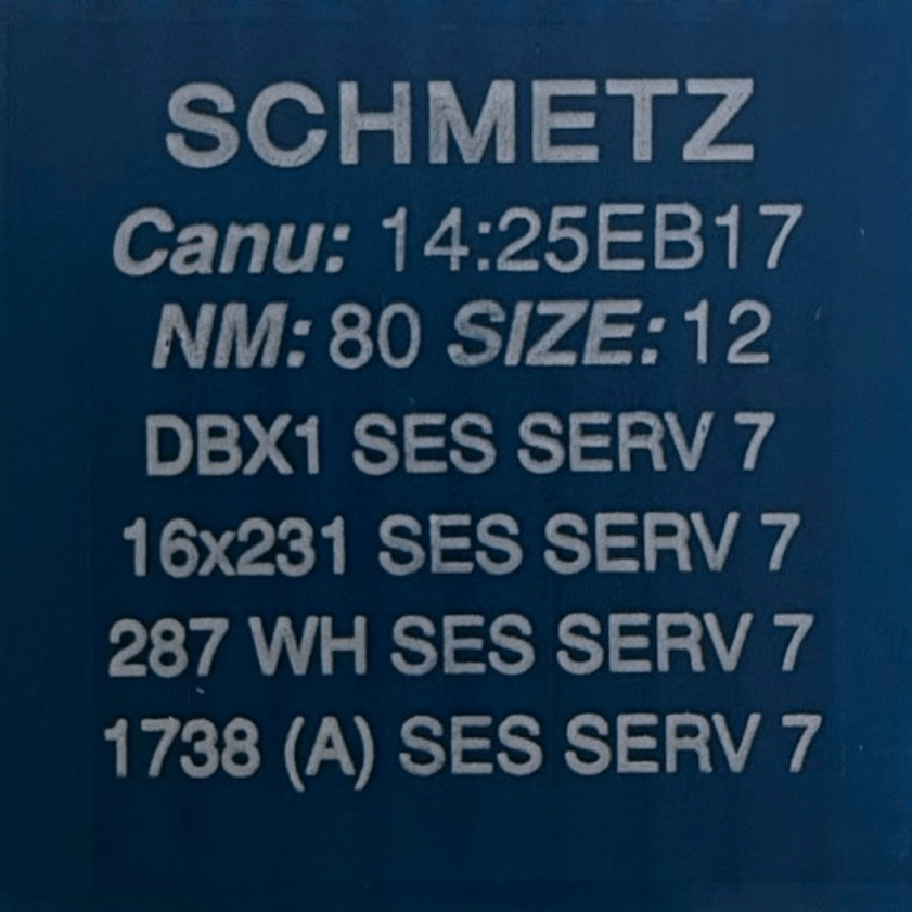 Adatas rūpnieciskajām šujmašīnām SCHMETZ DBx1 SES SERV 7 – smalkai trikotāžai un viegliem austiem audumiem (10gab.)