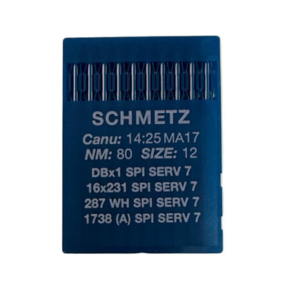 Aiguilles pour machines à coudre industrielles SCHMETZ DBx1 SPI SERV 7 – pour tissus épais et fins (10 pièces)