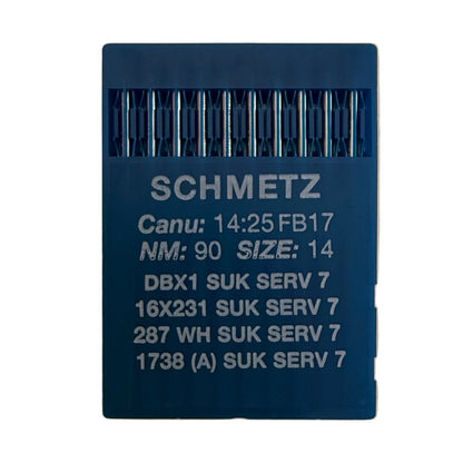 Aiguilles pour machines à coudre industrielles SCHMETZ DBx1 SUK SERV 7 – pour tricots, jeans et matières extensibles (10 pcs.)