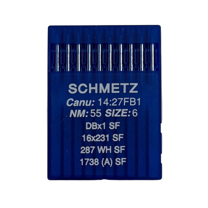 Attēls ar Adatas rūpnieciskajām šujmašīnām SCHMETZ DBx1 SUK SF – īpaši smalkai trikotāžai (10gab.) – pieejams Šarlotes audumi