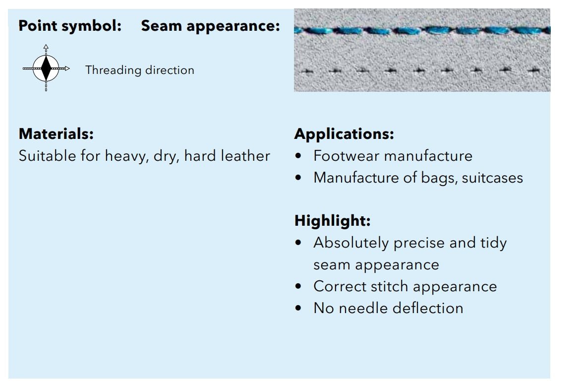 Attēls ar Adatas rūpnieciskajām šujmašīnām SCHMETZ DPx5 DI - ādai (10gab.) – pieejams Šarlotes audumi