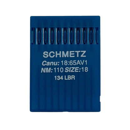 Aiguilles pour machines à coudre industrielles SCHMETZ DPx5 LBR pour cuir (10 pièces) – disponible chez Šarlotes audumi