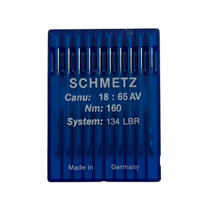Image des aiguilles industrielles SCHMETZ DPx5 LBR pour cuir (10 pces) – disponible chez Šarlotes audumi
