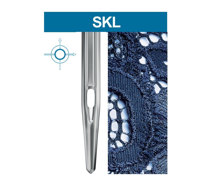 Attēls ar Adatas rūpnieciskajām šujmašīnām SCHMETZ DPx5 SKL – ļoti rupjai trikotāžai (10 gab.) – pieejams Šarlotes audumi