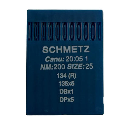 Image avec aiguilles pour machines à coudre industrielles SCHMETZ DPx5 - universelles (10 pcs) – disponible chez Šarlotes audumi