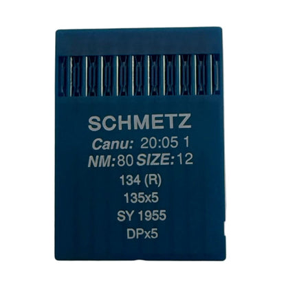 Attache avec les aiguilles industrielles SCHMETZ DPx5 - universelles (10 pièces) – disponible chez Šarlotes audumi