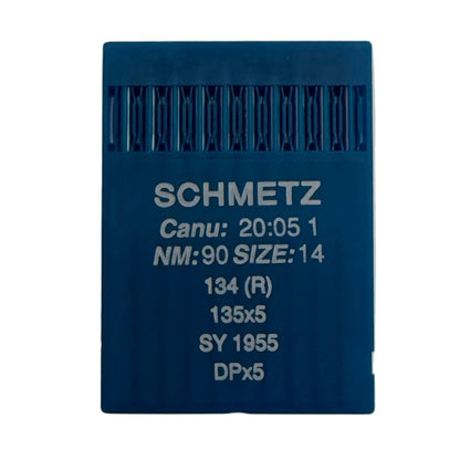 Image avec aiguilles pour machines à coudre industrielles SCHMETZ DPx5 - universelles (10 pièces) – disponible chez Šarlotes audumi