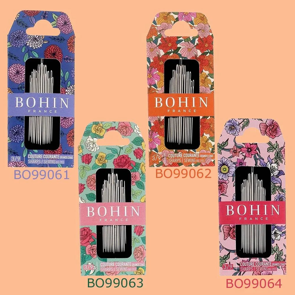 Attēls ar Adatu komplekts Bohin Blossom Sharps | Nr. 3–9 | 10 gab. – pieejams Šarlotes audumi
