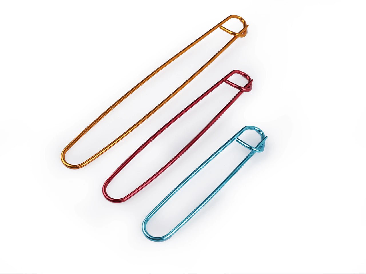 Attēls ar Adījuma valdziņu turētāji – 3 gab. komplekts | Alumīnija palīgadatas – pieejams Šarlotes audumi