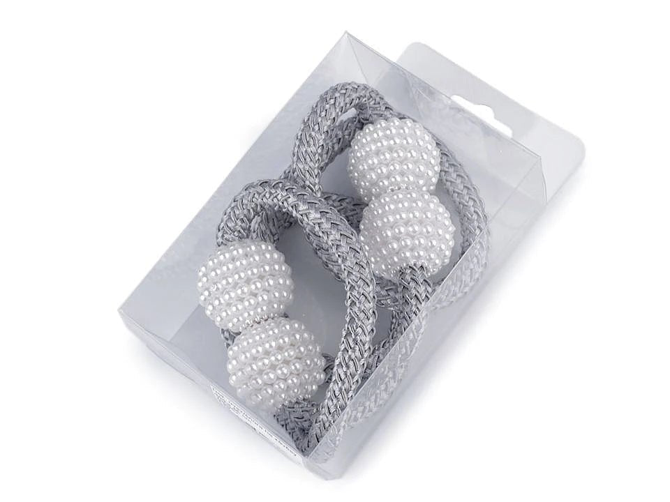 Attēls ar Aizkaru turētāji ar magnētu (komplektā 2 gb)|dažādu toņu – pieejams Šarlotes audumi