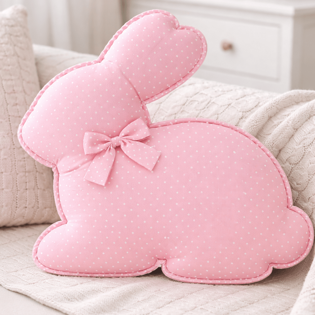 Image du patron gratuit de coussin lapin (PDF) – disponible chez Šarlotes audumi