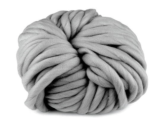 Attēls ar Bieza dzija - 250g / 40 m - pelēka – pieejams Šarlotes audumi