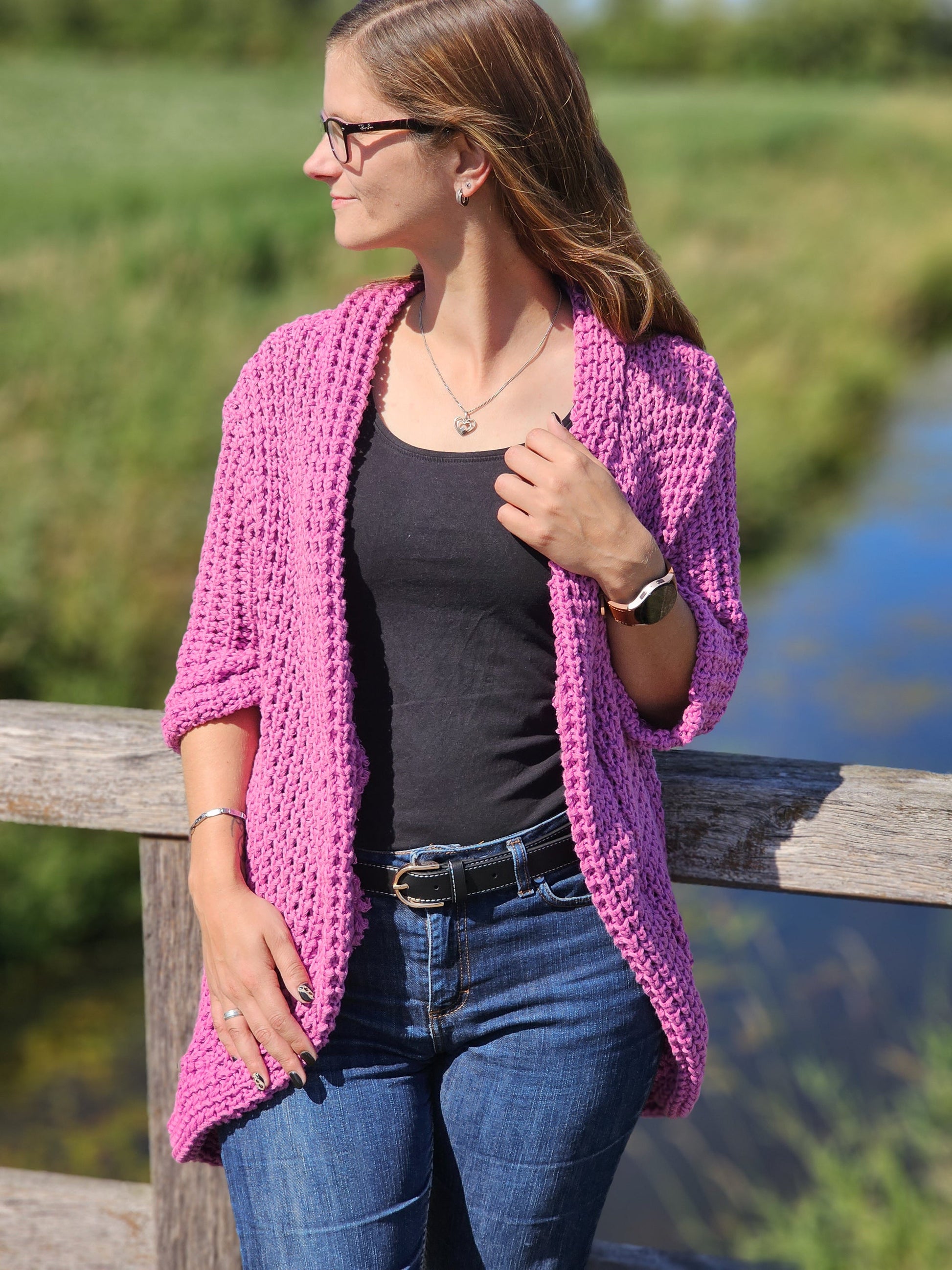 Attēls ar Biezs 100 % kokvilnas adījums - rozā 615 g/m² – pieejams Šarlotes audumi