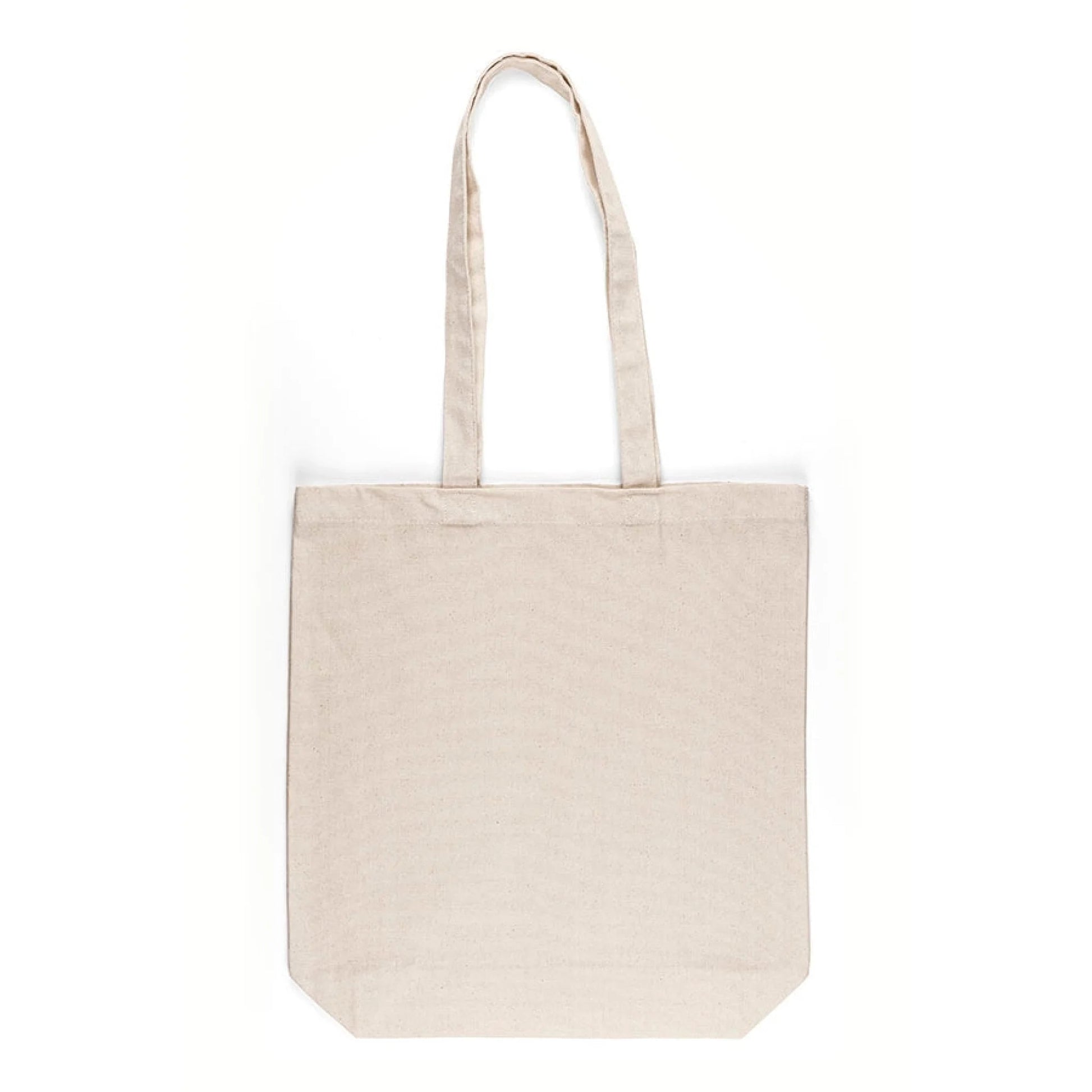 Image of a thick cotton tote bag with your text – available online, Šarlotes audumi