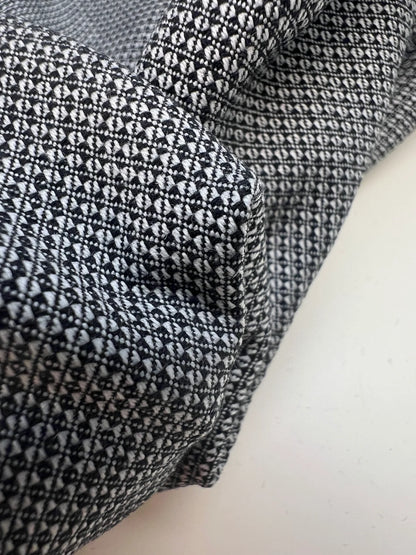 Jacquard cotton fabric with elastane in gray – Italy