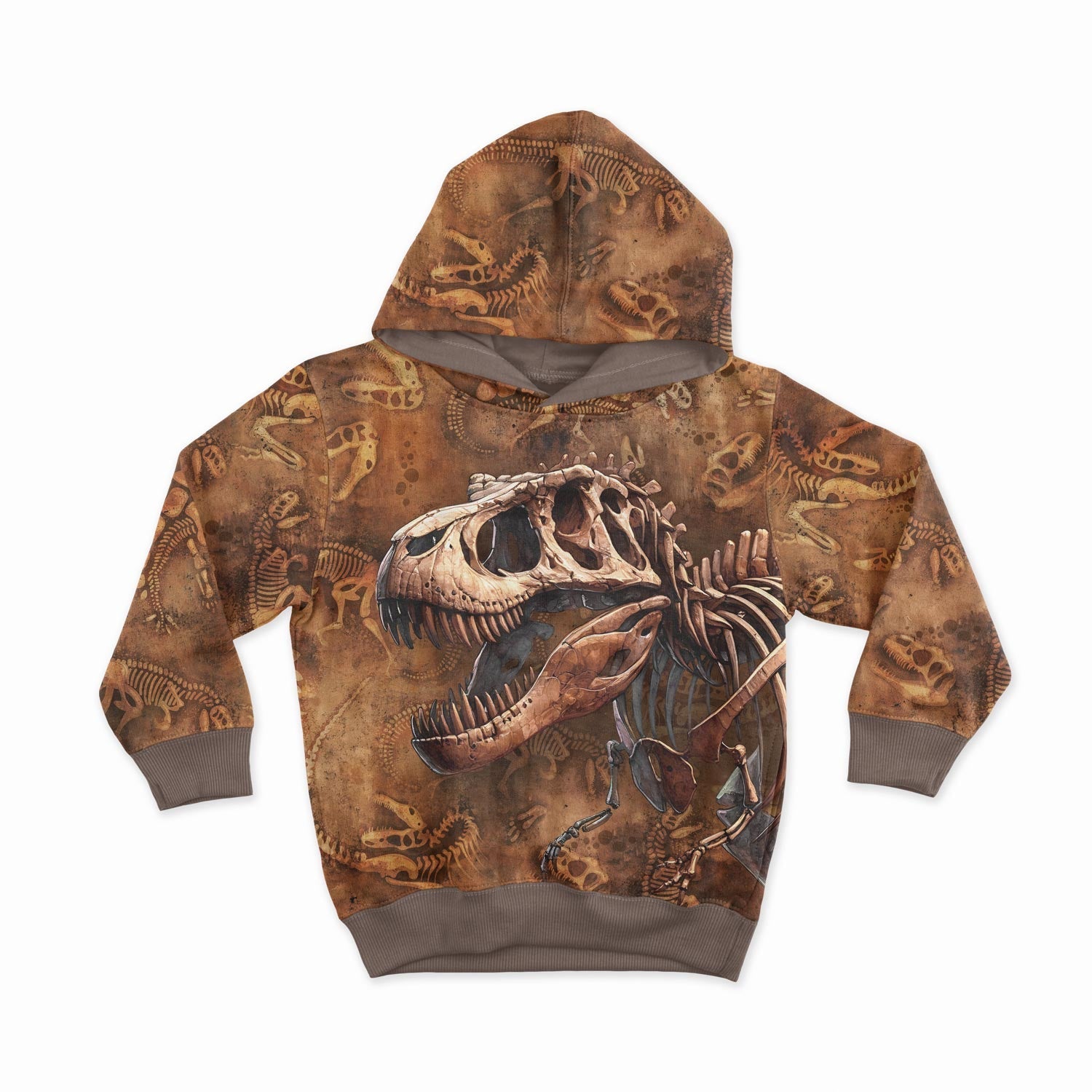 Attēls ar Cilpiņtrikotāžas panelis 40x50 cm - dinozauru fosīlijas 250 g/m² – pieejams Šarlotes audumi