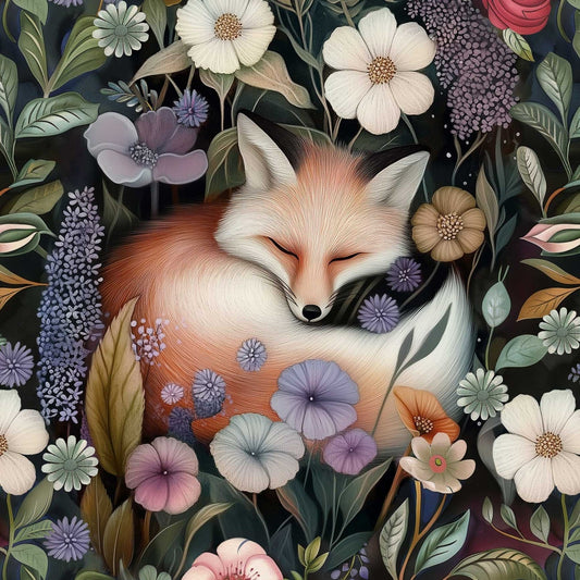 Attēls ar Cilpiņtrikotāžas panelis 40x50 cm - noslēpumainās pļavas kūmiņš 250 g/m² – pieejams Šarlotes audumi