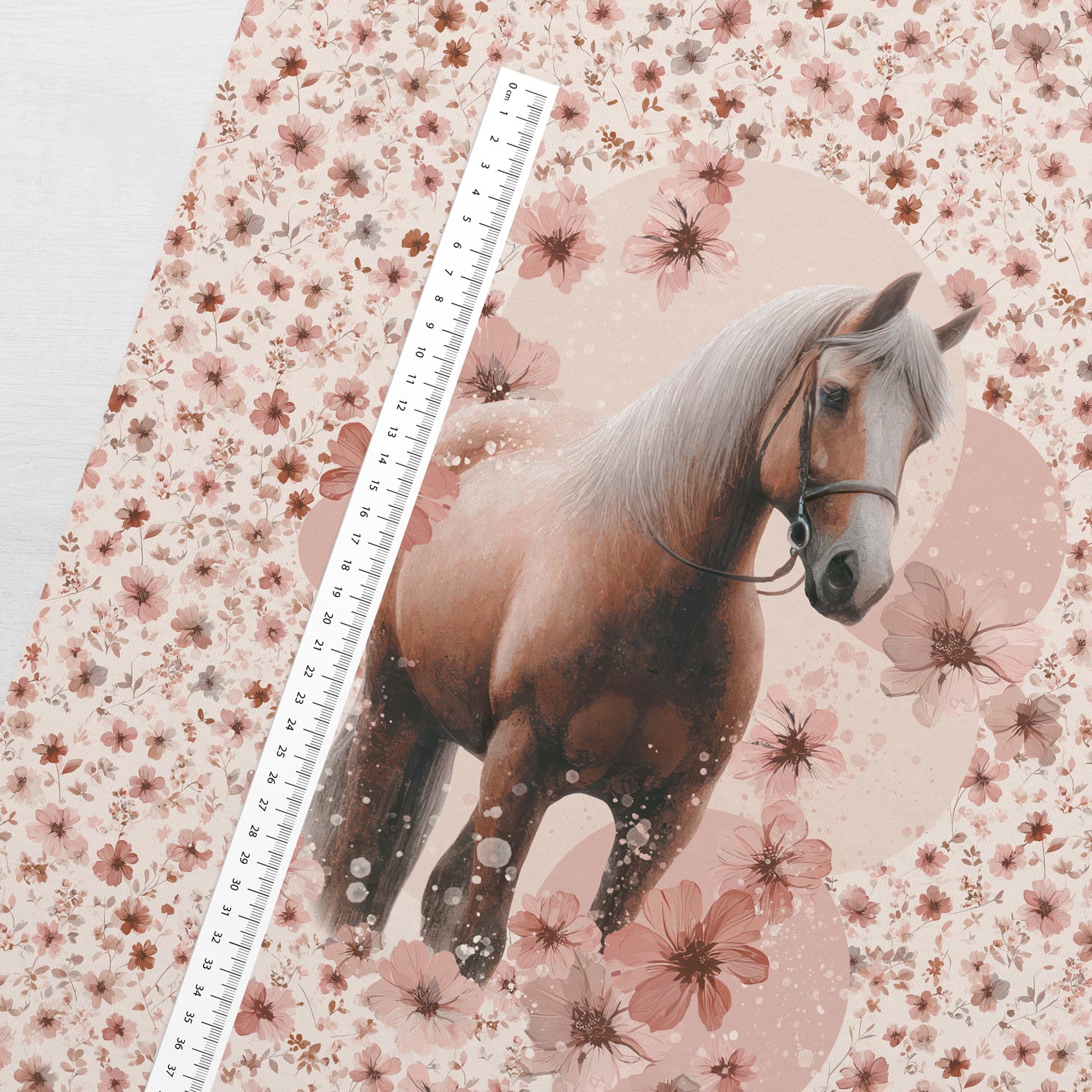 Pilt: froteekangast paneel 40x50 cm – pastelse ratsanik, 250 g/m² – saadaval Šarlotes audumi