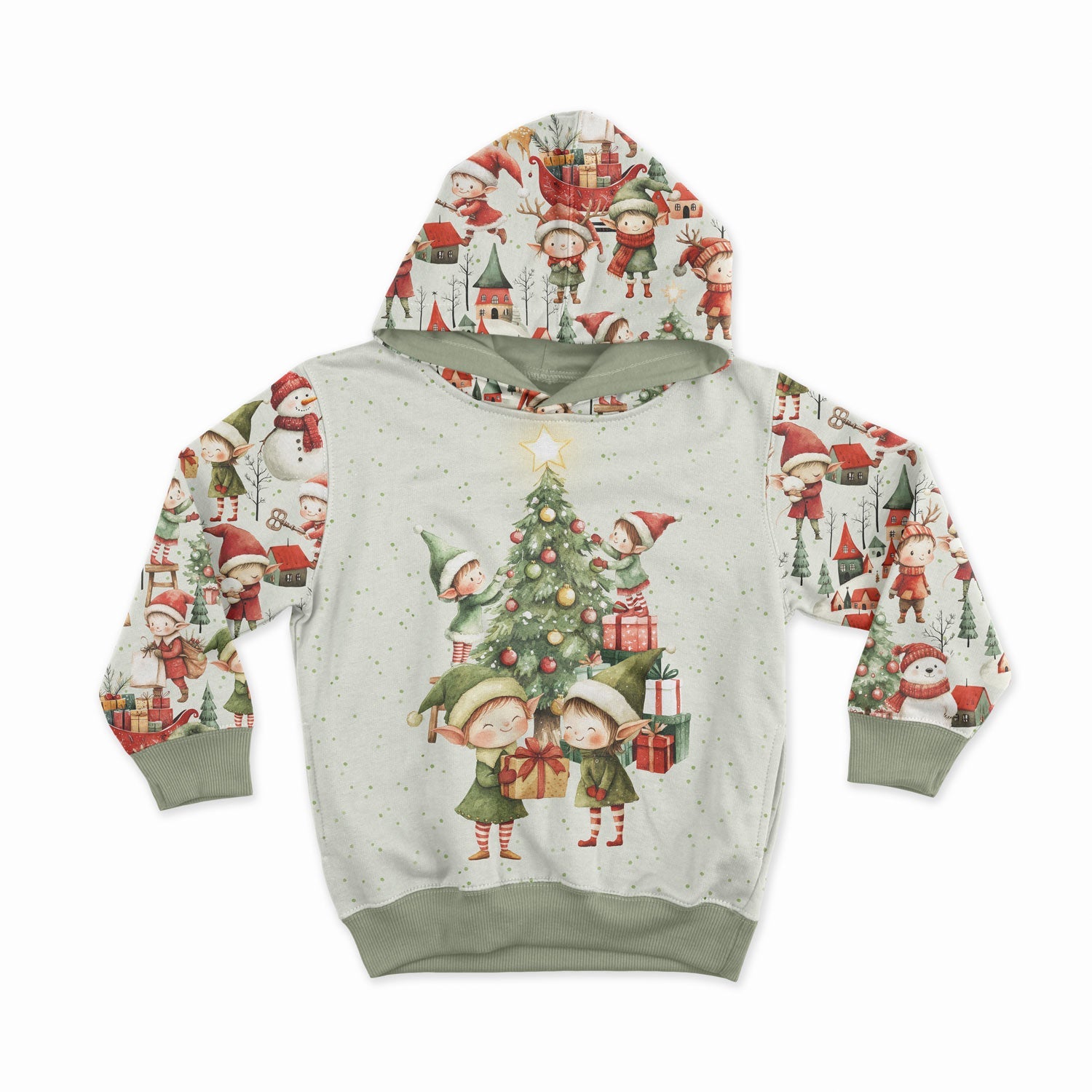 Attēls ar Cilpiņtrikotāžas panelis 40x50 cm - rūķīši 250 g/m² – pieejams Šarlotes audumi