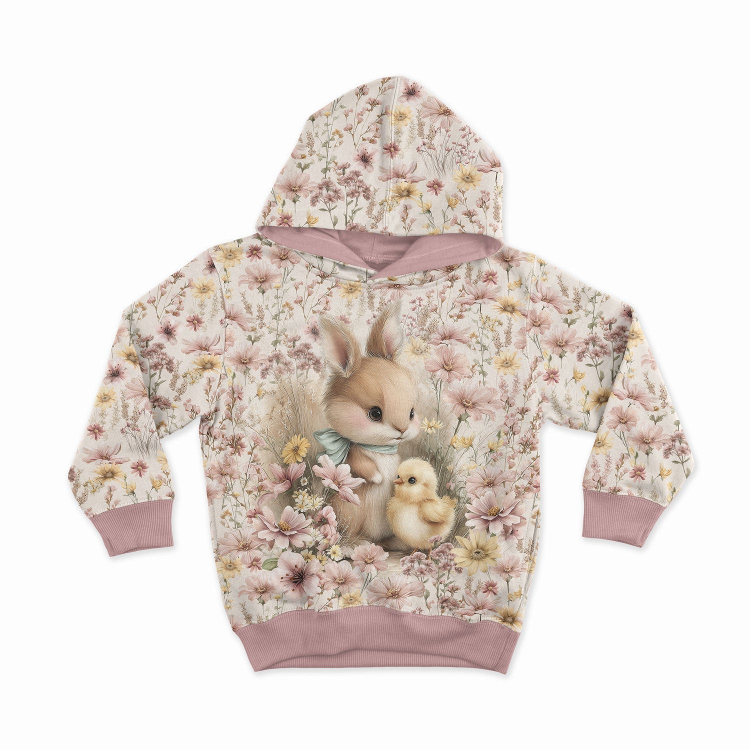 Image d’un panneau en maille bouclée 40x50 cm – l’amitié du lapin ensoleillé 250 g/m² – disponible chez Šarlotes audumi