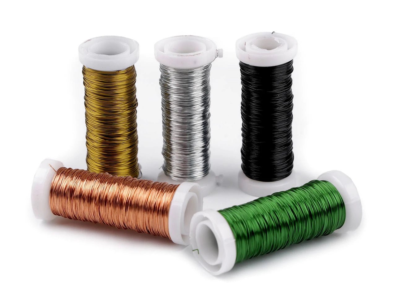 Attēls ar Dekoratīvā stieple Ø0,3 mm (17–20 m) – pieejams Šarlotes audumi