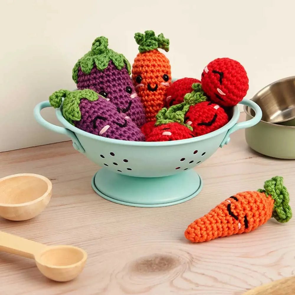 Image of DMC Amigurumi "Veggie" kit – Vegetable collection – available at Šarlotes audumi