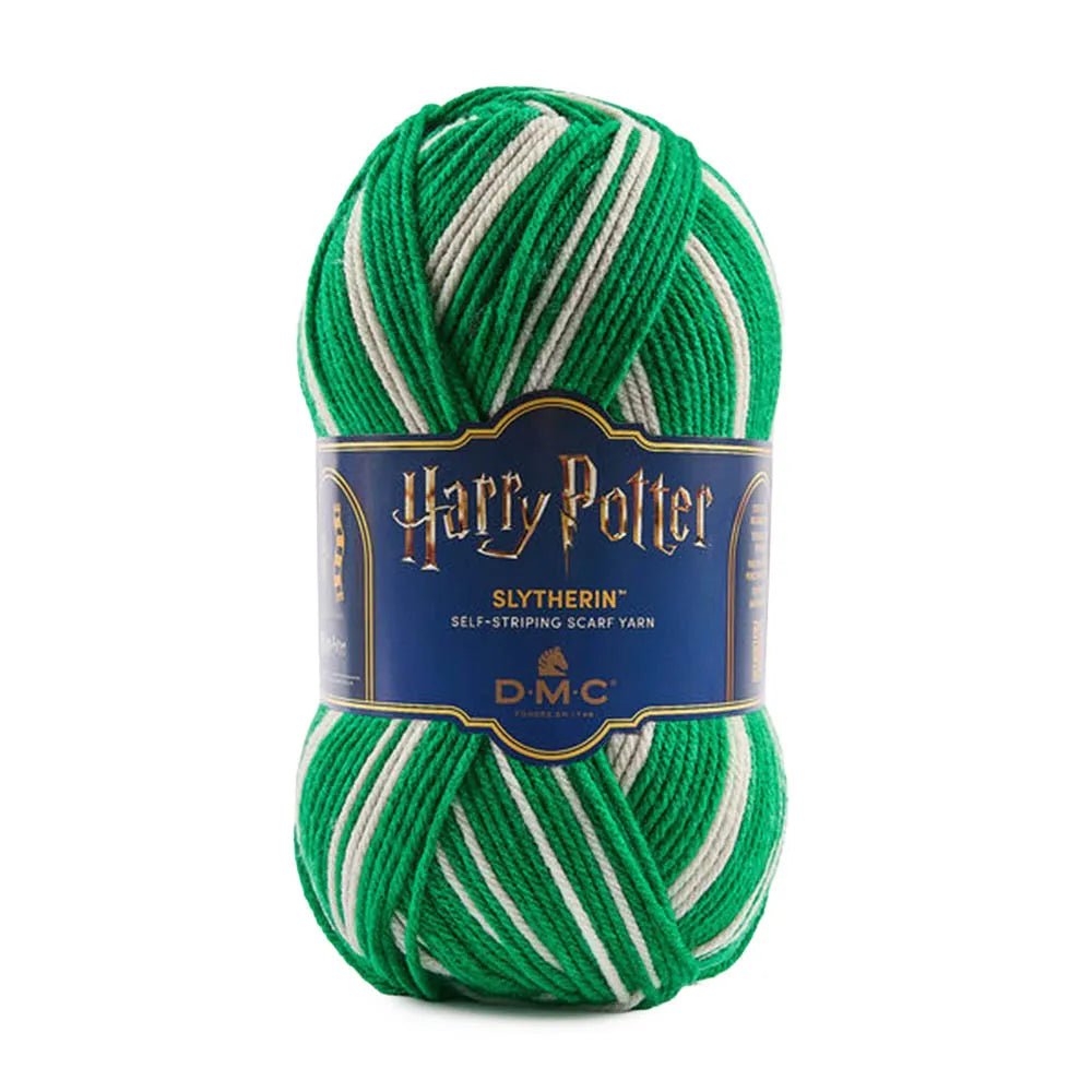 Pilt DMC Harry Potter Magic lõngast, 300 g / 410 m – isetriibuline lõng Sigatüüka majade värvides – saadaval veebipoes Šarlotes audumi