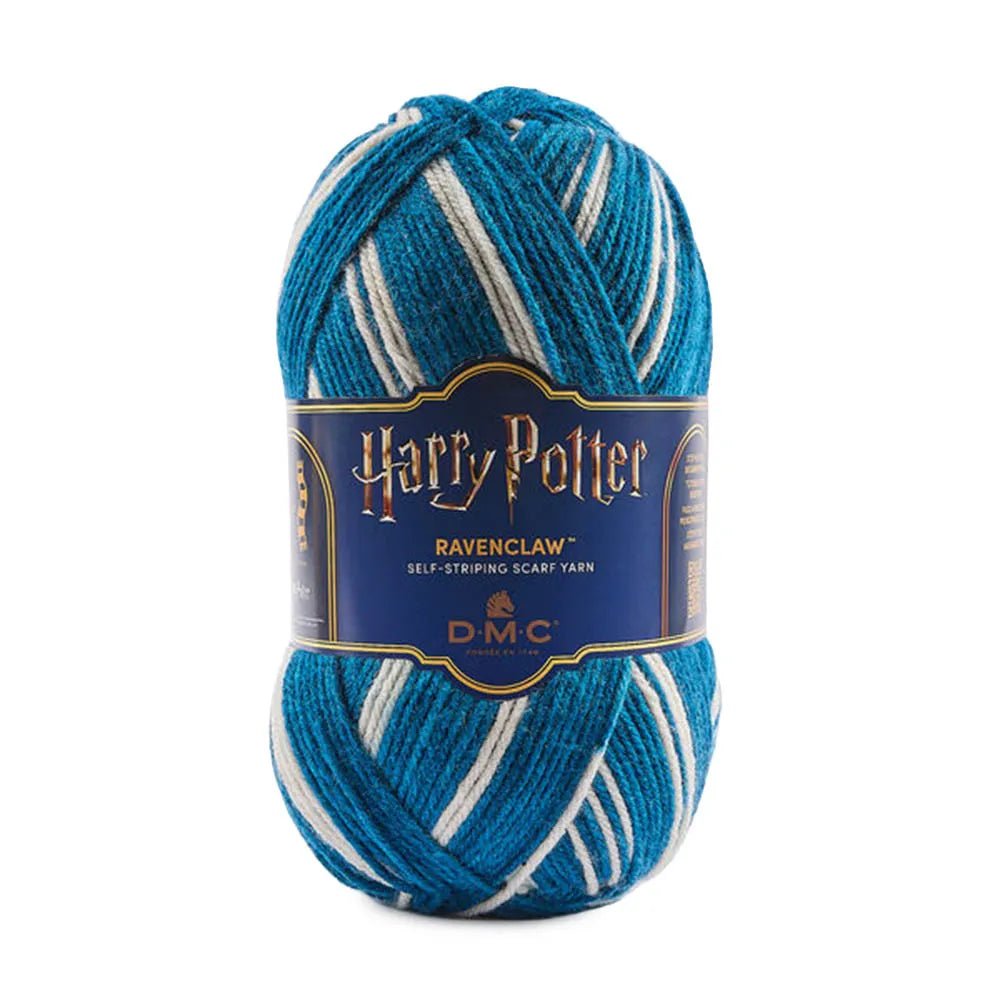 Pilt DMC Harry Potter Magic lõngast, 300 g / 410 m – isetriibuline lõng Sigatüüka majade värvides – saadaval veebipoes Šarlotes audumi