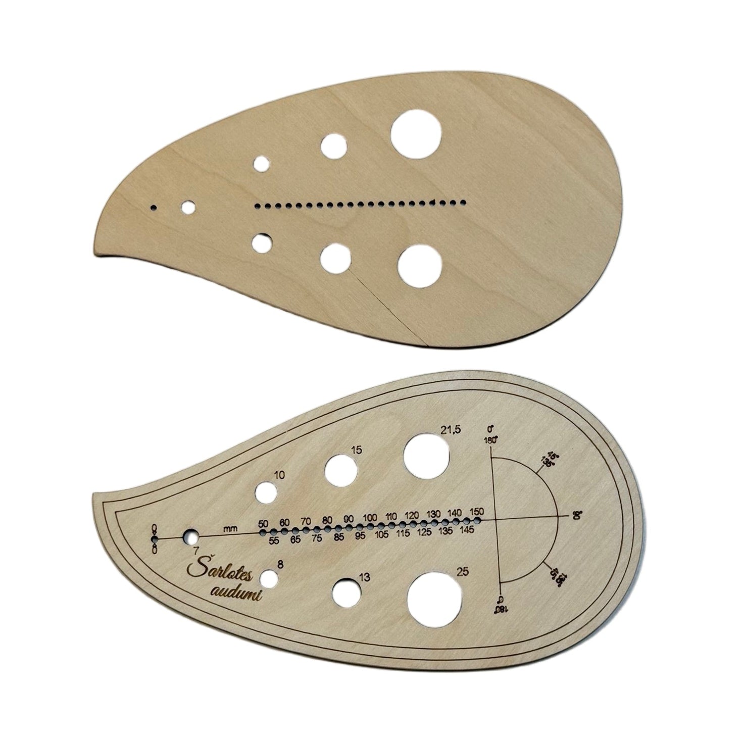 Attēls ar Drēbnieku lineāls | lekāls ar izliekumu A - 2 – pieejams Šarlotes audumi