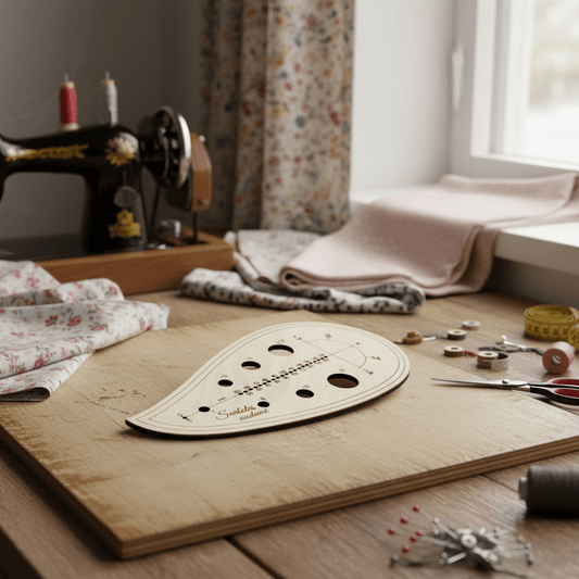 Attēls ar Drēbnieku lineāls | lekāls ar izliekumu A - 2 – pieejams Šarlotes audumi