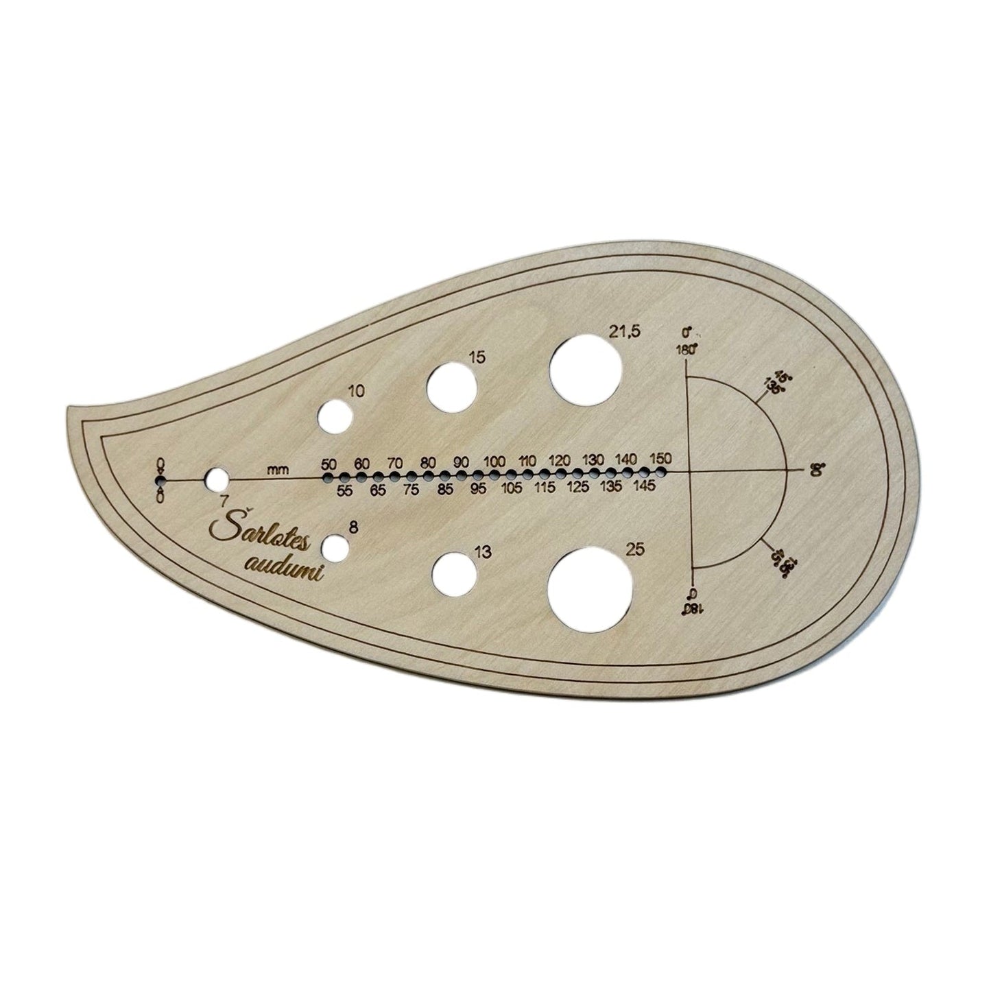 Attēls ar Drēbnieku lineāls | lekāls ar izliekumu A - 2 – pieejams Šarlotes audumi