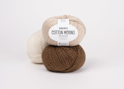 Image de fil DROPS Cotton Merino – 50 g / 110 m – disponible chez Šarlotes audumi