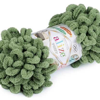 Fil Alize Puffy - vert fumé 9 m 100 g #485