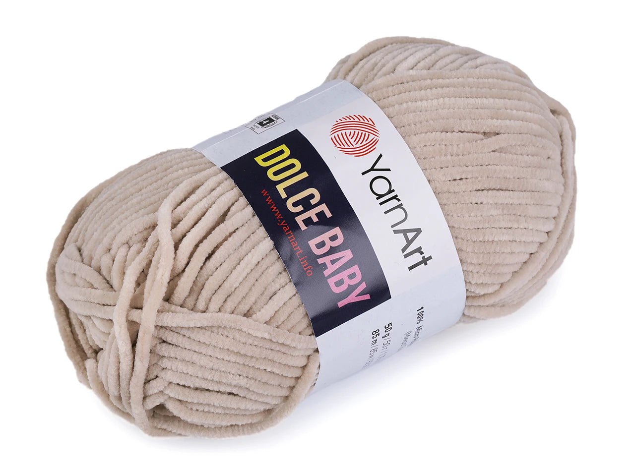 Dzija Yarn Art Dolce Baby-Zefīra dzija-bēša 85m 50g #771