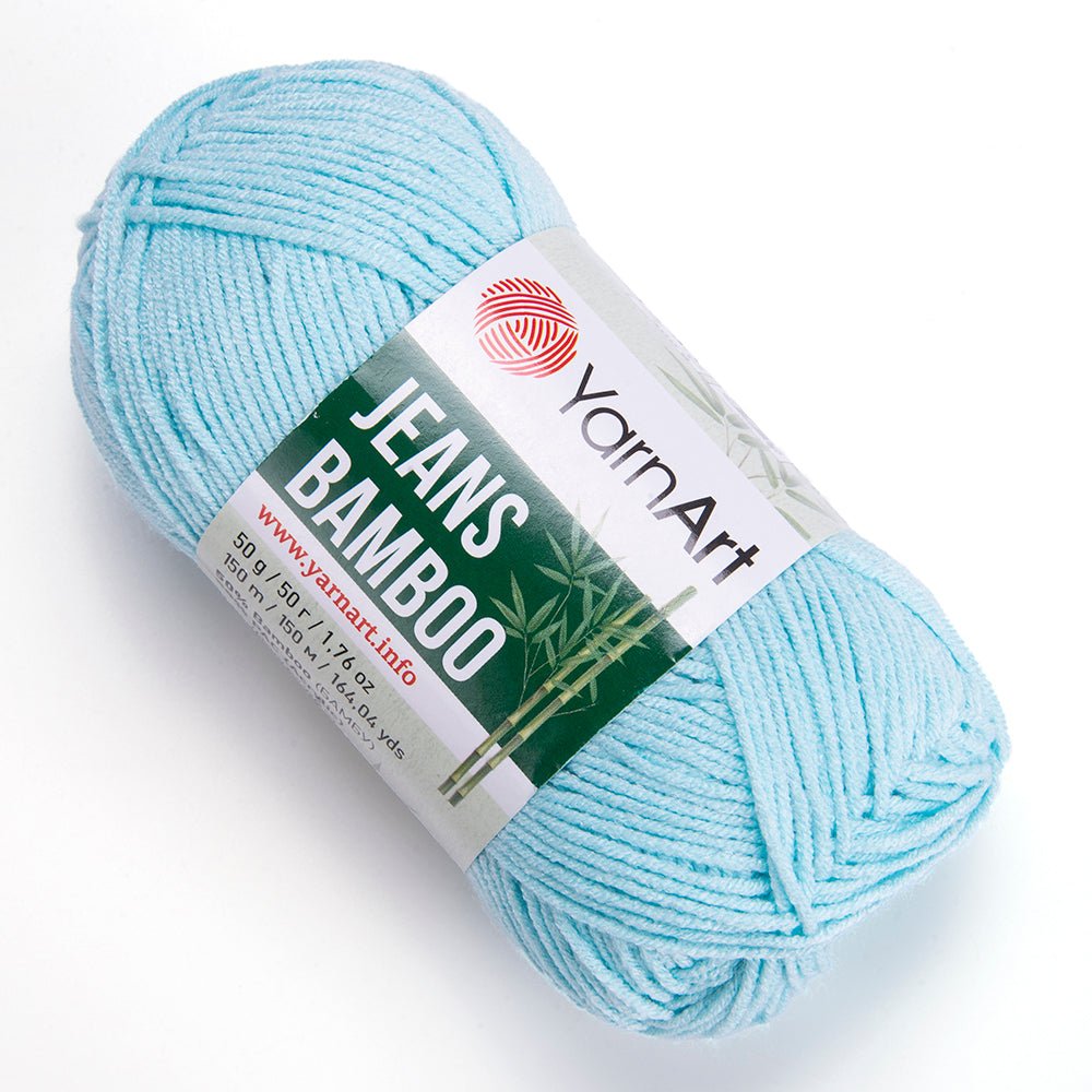 Dzija Yarn Art Jeans Bamboo - gaiši zila 150 m 50g #119