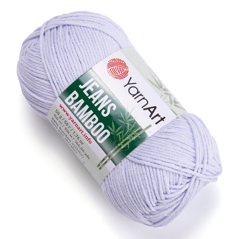 Dzija Yarn Art Jeans Bamboo - gaiši zila 150 m 50g #126