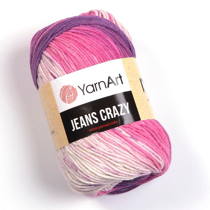 Fil à tricoter Yarn Art Jeans Crazy - 160 m 50g #8206