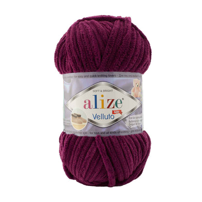 Pilt Alize Velluto lõngast - 100g / 68m – saadaval Šarlotes audumites
