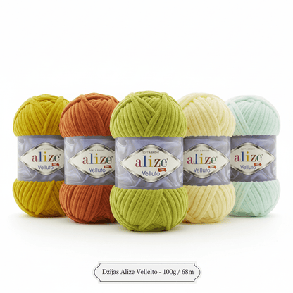 Pilt lõngast Alize Velluto - 100g / 68m – saadaval Šarlotes audumi