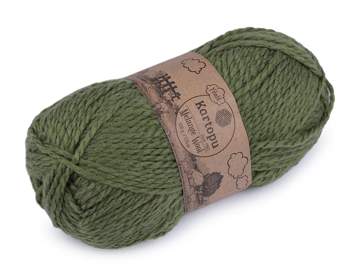 Pilt lõngast villaga KARTOPU MELANGE WOOL 100 g / 170 m – saadaval veebis Šarlote kangad